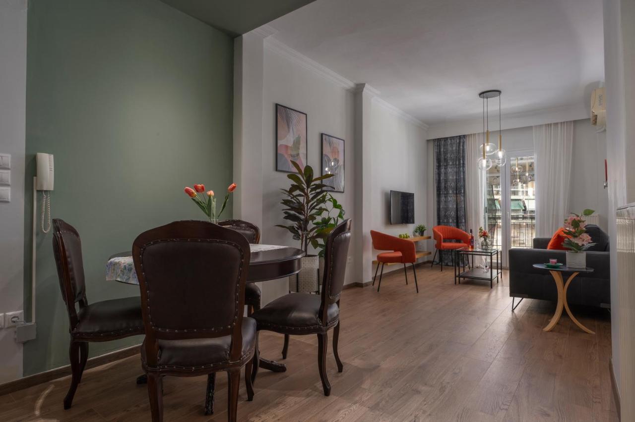Estia Thessaloniki Apartment, Cozy, Spacious, Sunny, 2 Rooms-5 Beds Bagian luar foto