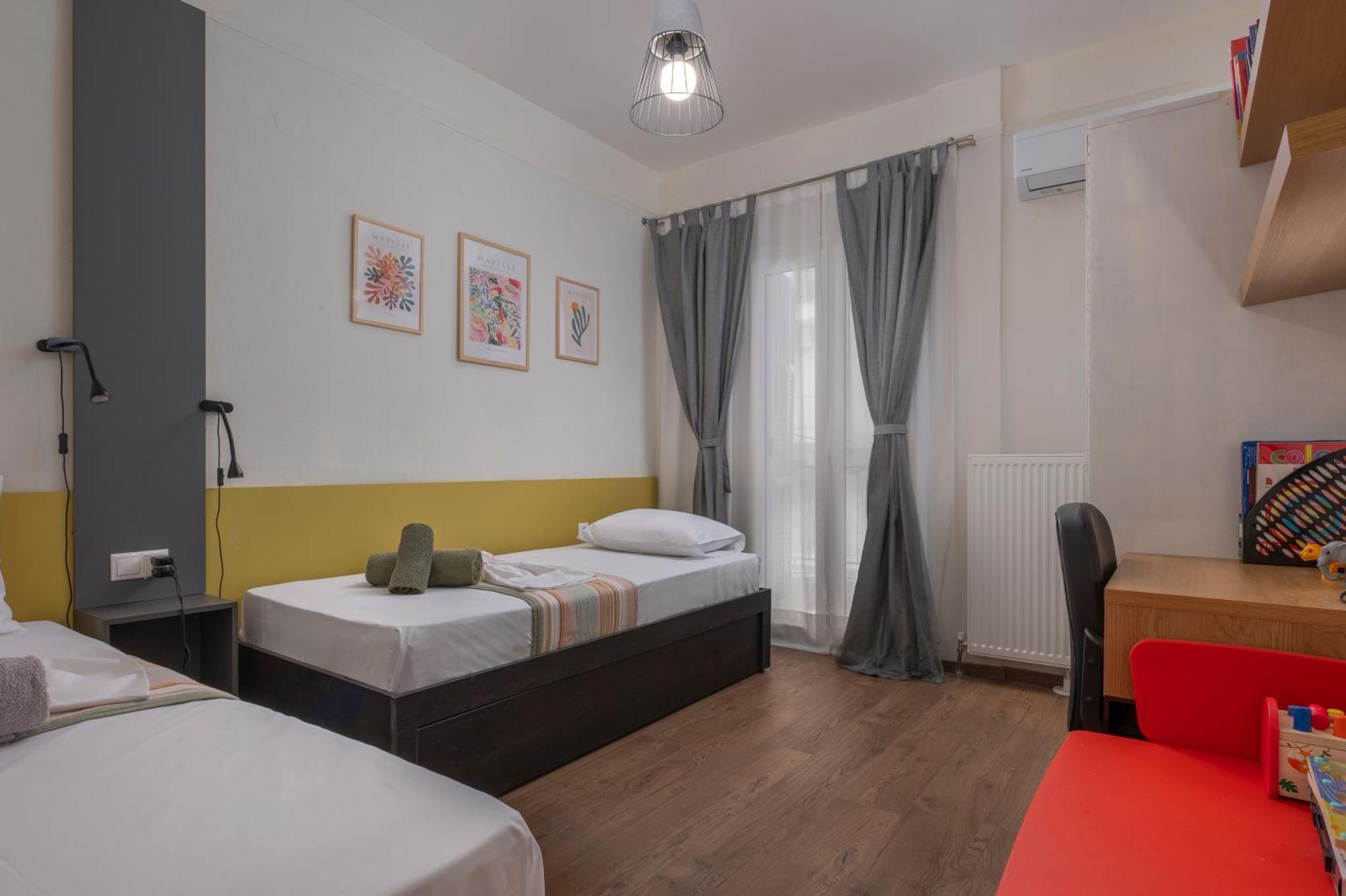 Estia Thessaloniki Apartment, Cozy, Spacious, Sunny, 2 Rooms-5 Beds Bagian luar foto
